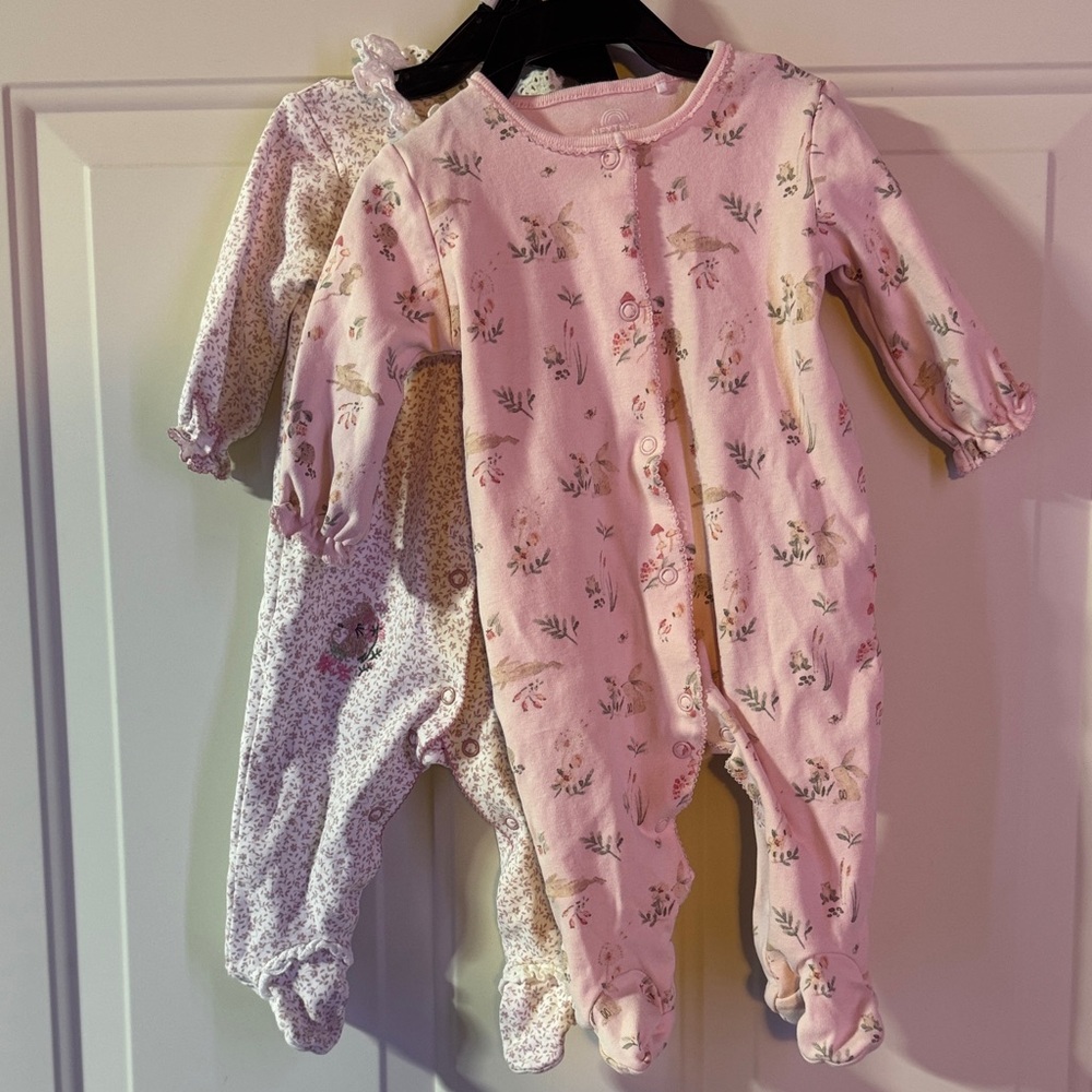 NEXT Baby girl sleepers 3-6 months- set of 2